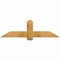 Ekena Millwork Eugene Rough Sawn Timber Gable Bracket, Western Red Cedar, 60"W x 17"H x 6"D x 6"F, 7/12 Pitch GBW060X17X0606EUG00RWR - alternate 1
